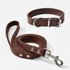 Pet Collar Large Dog Chain Waterproof and Abrasion Resistant Dog Cat Collar PU Leather Small and Medium Dog Collar Collar