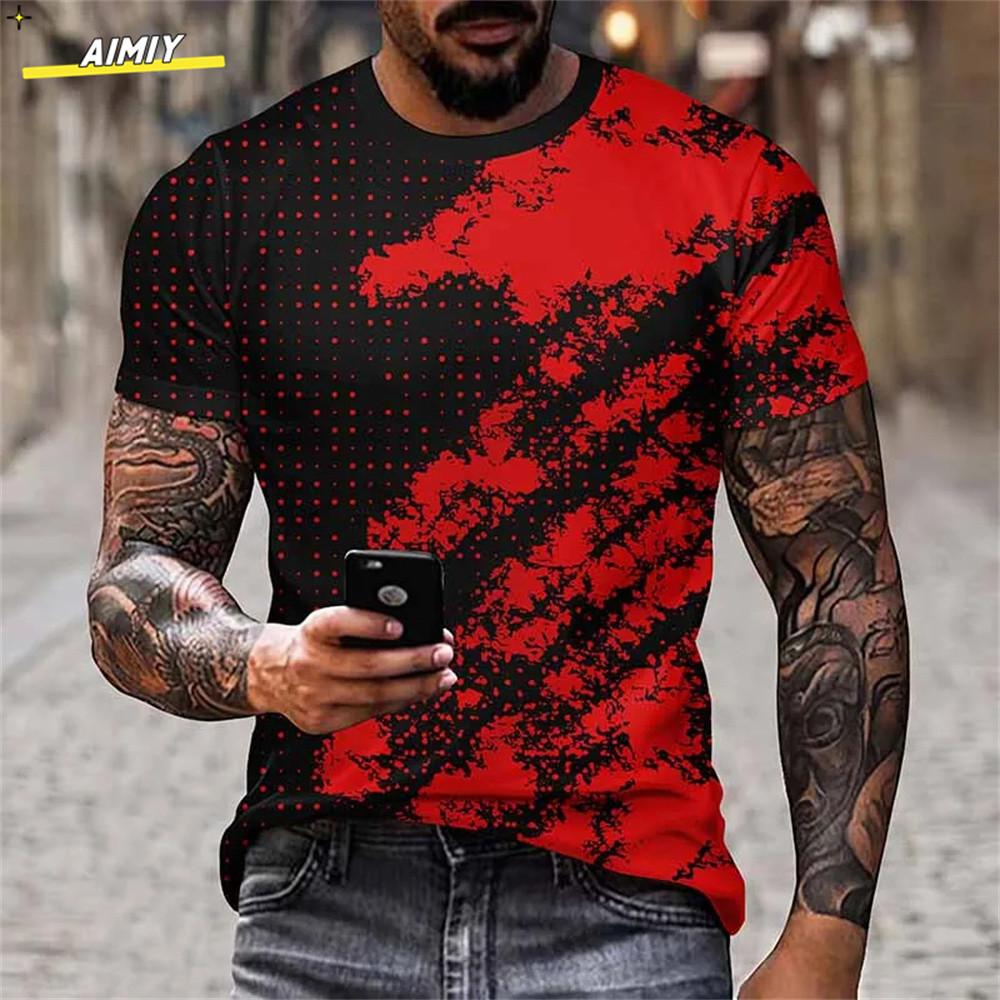 Летние мужские футболки с 3D-принтом граффити, уличная одежда, с круглым вырезом, свободные, с коротким рукавом, повседневные футболки, мужская одежда