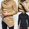 Mens Fashion Knitted Slim Fit Pocket Long Sleeve Sweatershirt