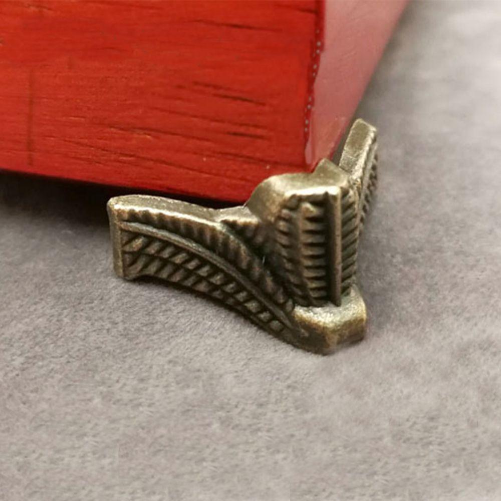 Antique Protector Box DIY Feet Leg Furniture Part Hardware Corner Bracket