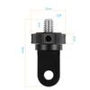 Aluminum Mini Tripod Mount 1/4 Screw Head Adapter for GoPro Hero 13 12 for Sony for Insta360 DJI OSMO 360 Pocket3 Action Camera
