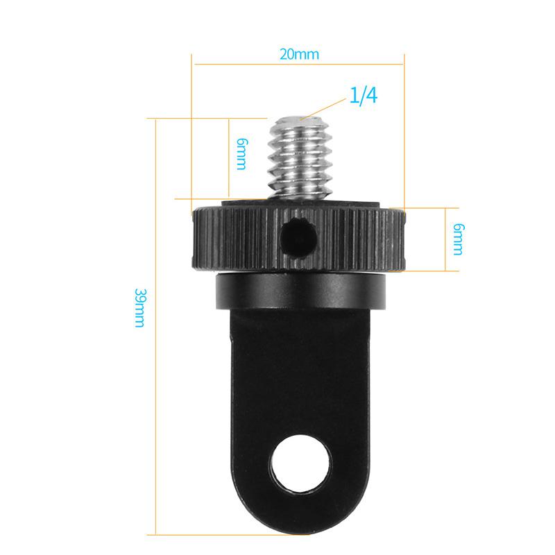 Aluminum Mini Tripod Mount 1/4 Screw Head Adapter for GoPro Hero 13 12 for Sony for Insta360 DJI OSMO 360 Pocket3 Action Camera