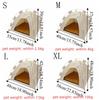 Foldable Dog House Detachable Cooling Dog Cave Cat Bed Portable Pet Tent  Camping Use