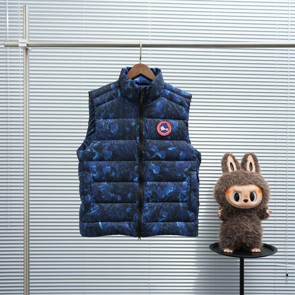 Мужской блестящий жилет с воротником-стойкой и гусиным пухом - Теплая, плотная, безрукавная верхняя одежда для осени/зимы.