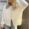 Women's Fashion Casual Fall Winter Solid Color Print Long Sleeve O-Neck Sweaters