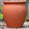 Handmade Red Clay Pot for Succulents & Flowers - Tall, Wide Mouth Ceramic Planter for Hydrangeas, Roses, and Pothos