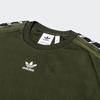 Adidas Originals Oe Tape Crew Retro Hooded Sweatshirt, Men Daily Sports Casual Green FQ3377