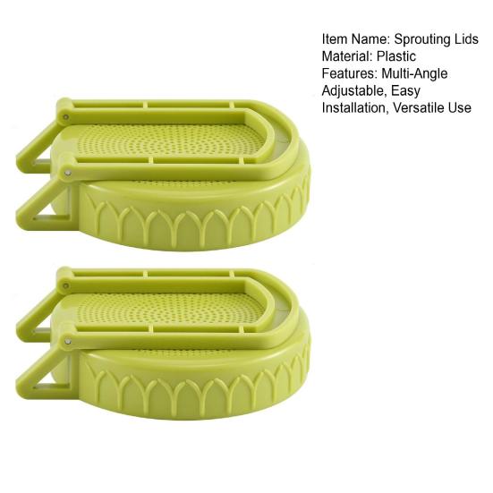 Крышки для проращивания с подставкой Крышки для проращивания для банок с широким горлышком Набор для выращивания ростков фасоли Кронштейны-крышки для банок для проращивания