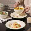 OIMG Strawberry Manor 16-Piece Ceramic Dinnerware Set