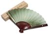 Hasegawa Kyoto Fan for Kimono and Fan with Urushi Fan Gold Paulownia Wood Box Gifts, 6-inch (15-rib) Lacquer, Shell-Covered Face, Gradation,