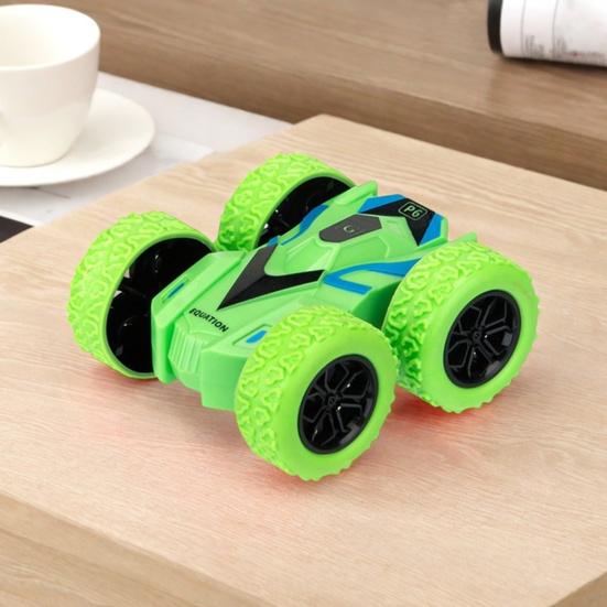 4Pcs Double-sided Flip Stunt Car Toy Four TPR Wheels Inertial Drive Truck Toy Indoor Outdoor Off-road Vehicle Toy Toddlers Boys Girls Gifts
