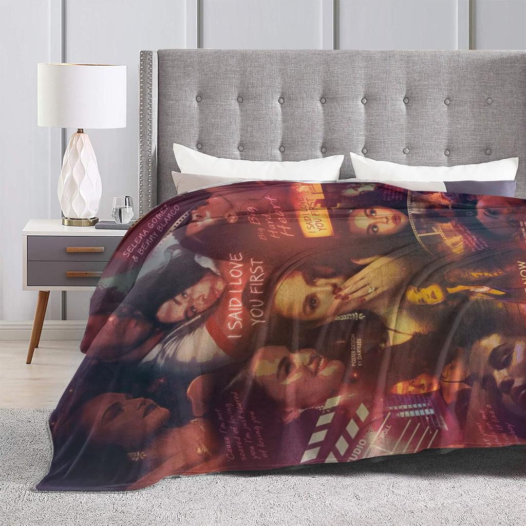 Певица Селена Гомес Я Сказала, Что Люблю Тебя Первой Плед Теплый Мягкий Для Домашнего Декора Декоративное Фланелевое Покрывало Покрывало На Кровать
