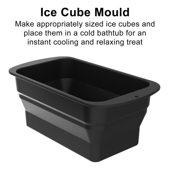 Складная силиконовая форма для кубиков льда, легко извлекаемая из формы, быстрая заморозка, усиленная большая форма для изготовления кубиков льда