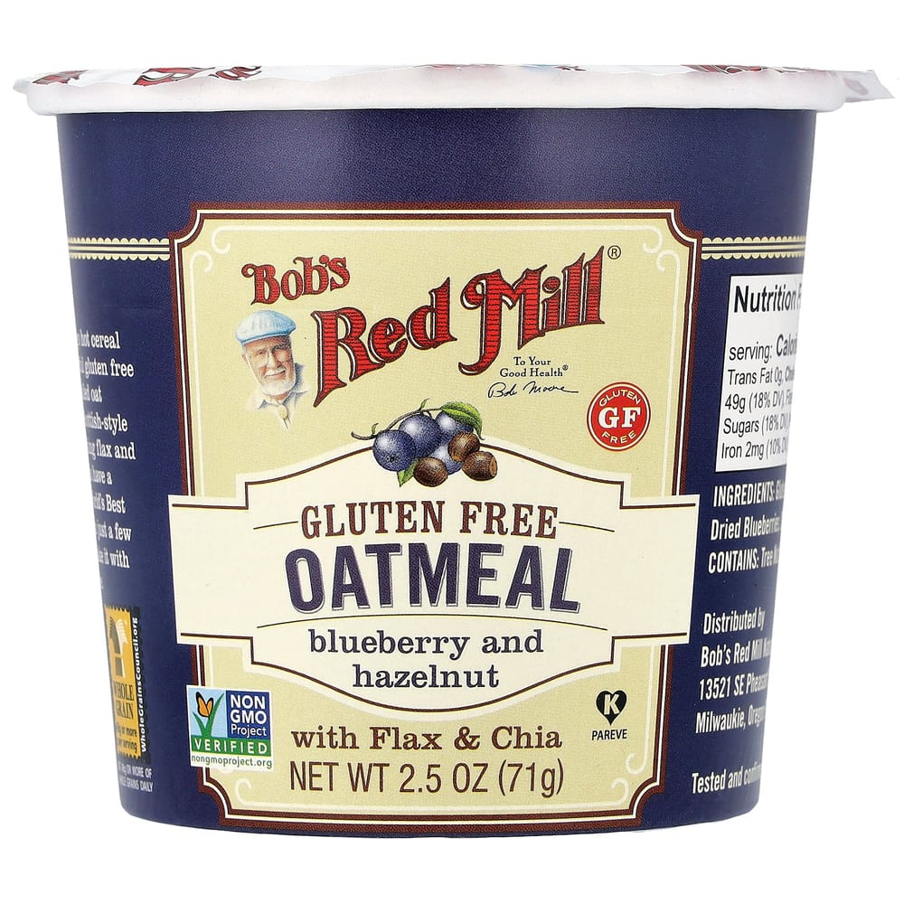 Bob's Red Mill Oatmeal Cup - Blueberry + Hazelnut 71g (2.5oz)