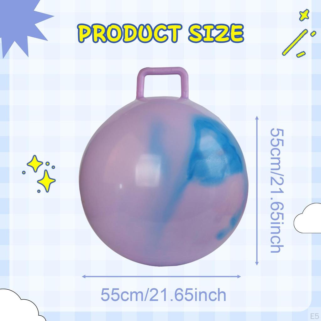 Детский прыгающий мяч, прыгучая игрушка для упражнений на баланс с ручкой, спортивный прыжок для парка, заднего двора,