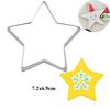 1pcs Christmas Cookie Cutter Xmas Santa Claus Snowman Snowflake Reindeer Metal Biscuit Mould Fondant Cake Decor Baking Tools 1