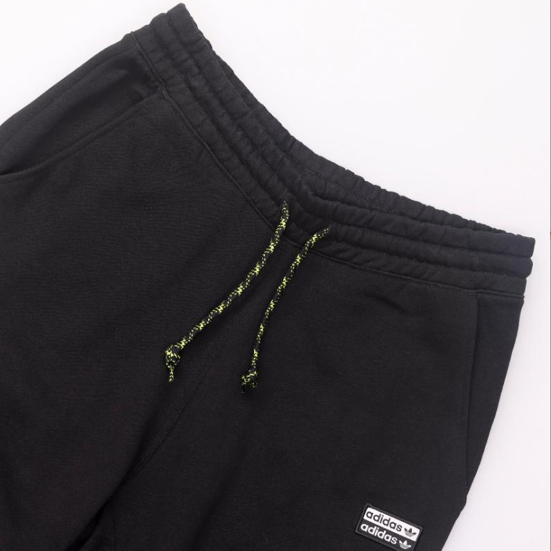 adidas Оригинальные контрастные цветные фирменные логотипы с принтом, однотонные прямые повседневные брюки, женские брюки, черные GD3966