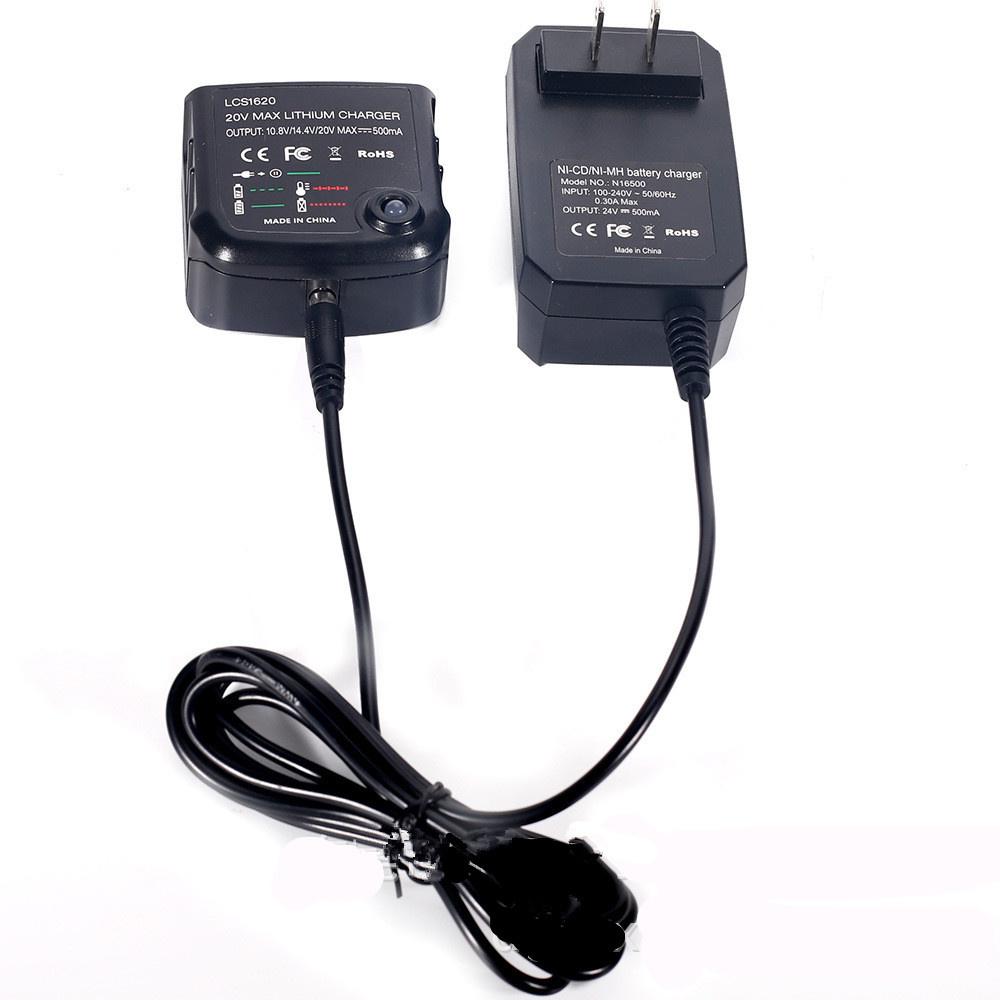 Зарядное устройство для литиевой батареи 20 В Максимальный выходной ток 500 мА Для аккумулятора Black and Decker LBX20