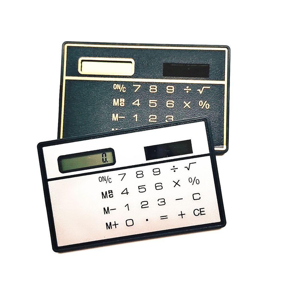 Stationery Solar Powered Calculator Credit Card Calculator Mini Calculator Pocket Calculator