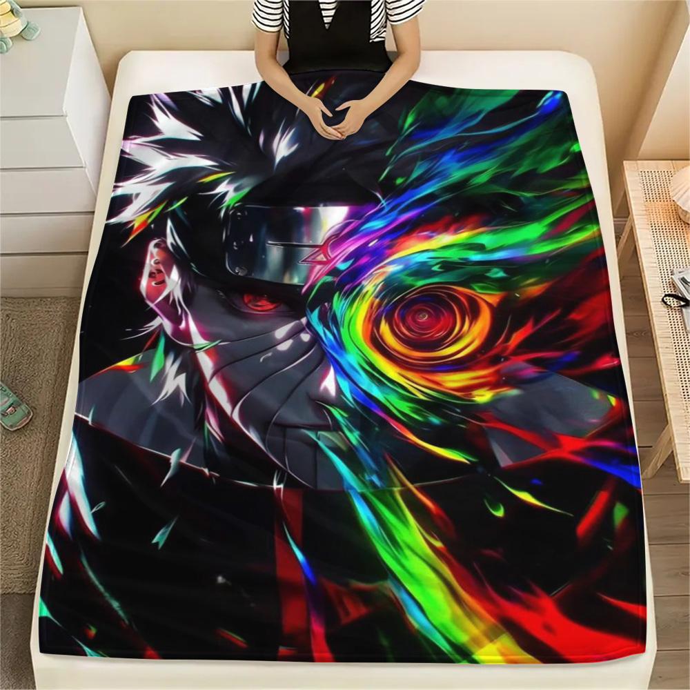 Naruto Home Lounge Printed Flannel Blanket, Warm Comfort Cover for Sofa, Bed, Chair and Outdoor Journey.-TING