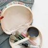 Cute Love Storage Bag Large Capacity Stylish Floral Pattern Makeup Bag Quilting Cotton with Handle Cosmetic Organizer