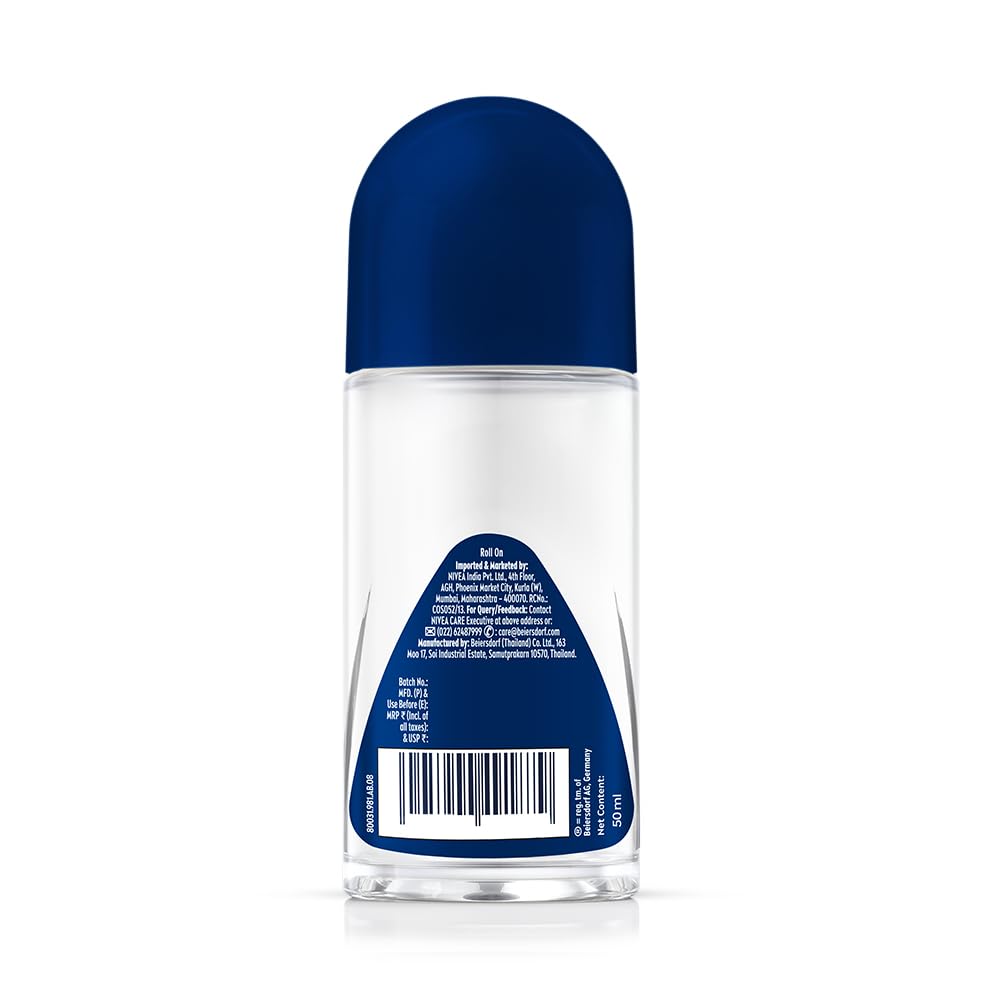 Nivea Мужской шариковый дезодорант-антиперспирант Deep Impact Freshness для мужчин с черным углем | 50 мл