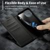 Роскошный кожаный чехол-бумажник из углеродного волокна для iPhone 15 14 16 Pro Max 13 12 11 XS X Plus XR SE 2025, магнитный чехол-книжка