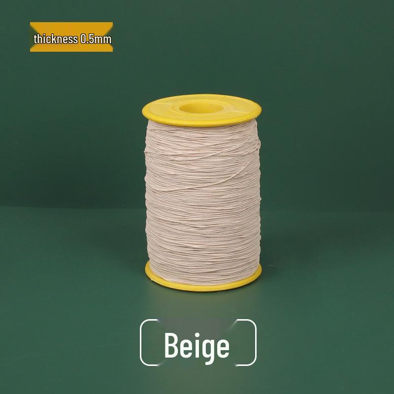0.5mm High-Elastic Colored Sewing Thread - Super Fine, Durable, Round Cord for Clothing and Crafts