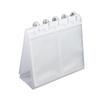 Desktop Standing Calendar Photo Album with Clear Side Sleeves Multifunctional Photocards Display Rack Album