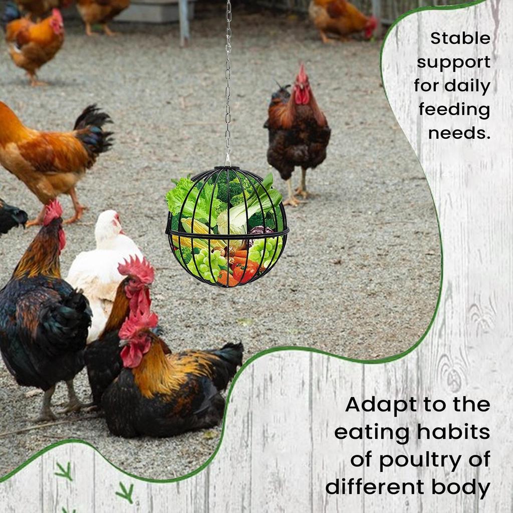 Регулируемая по высоте металлическая кормушка для птицы, диспенсер для корма кур, подвесная кормушка для курятника, для курятника, клетки, уличная, для уток, перепелов, коз