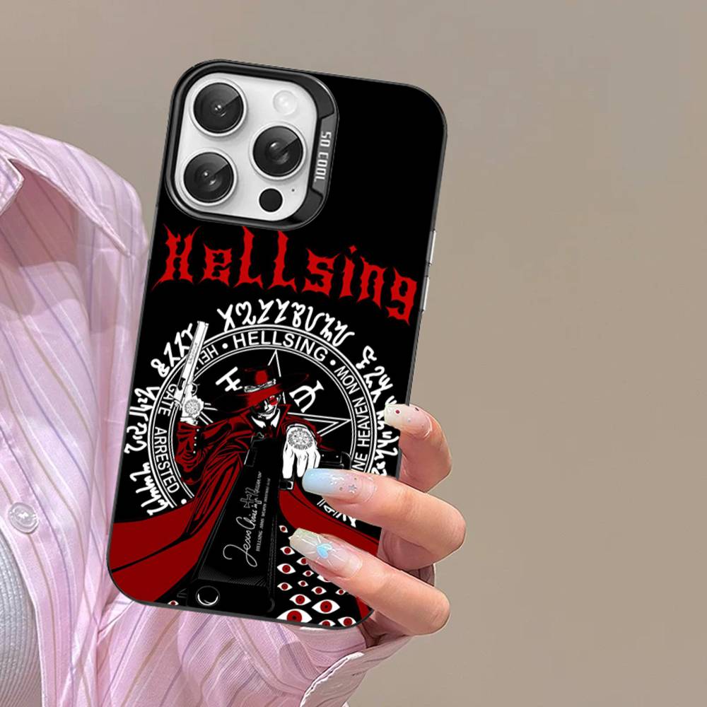 Чехлы для телефона Hellsing в стиле аниме ужасов для iPhone 17 16e 15 14 13 12 11 Plus Pro Max ProMax Цветные чехлы