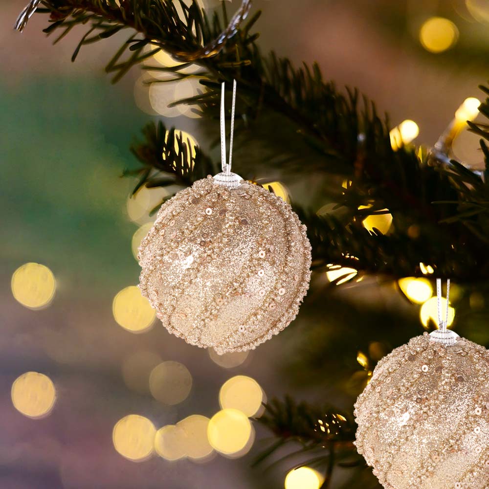 Праздничное украшение 8 см Рождественские подвесные шары Шампанское Ударопрочные Рождественские шары Подвеска Пенопластовые Рождественские сферы Подвеска Домашний декор