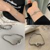 Double Sophisticated Ring Alloy Bracelet For Women Distinctive Accessories Style