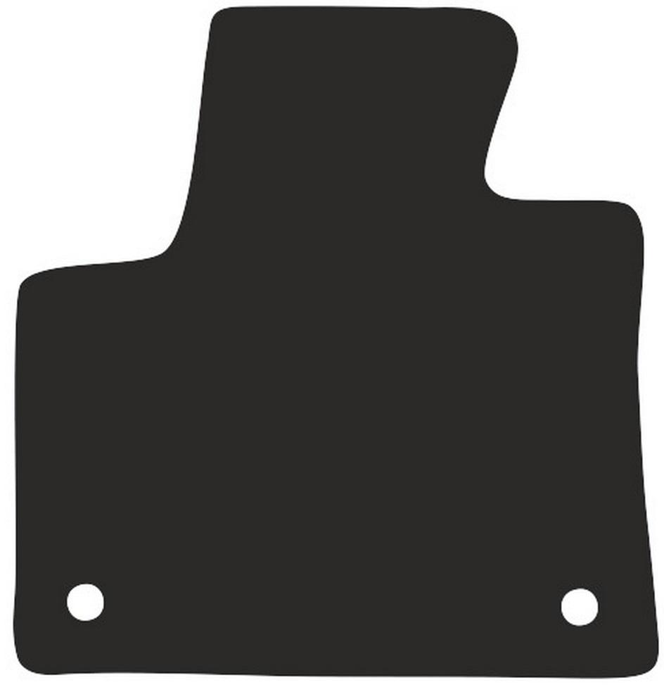 Rubber-Backed Polyamide Driver Floor Mat For Peugeot 5008 Ii Crossover 2017