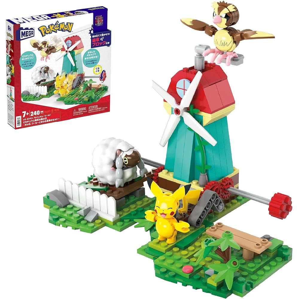 Мир Mega Pokmon Adventure Набор Ветряная мельница Пикачу 240 деталей для детей от 7 лет