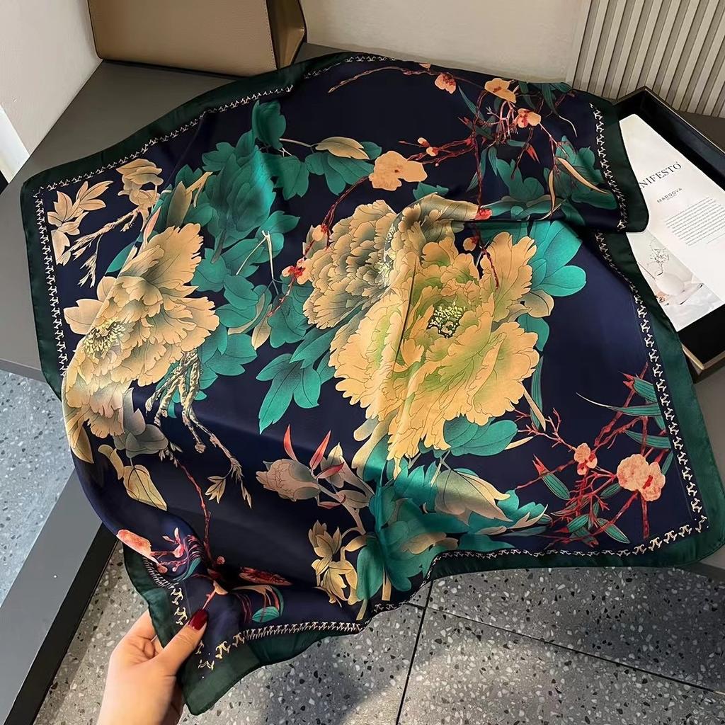 Hangzhou Silk High End Versatile Thin Scarf Shawl with Spring and Autumn Style Autumn and Winter Style Fashionable New Style