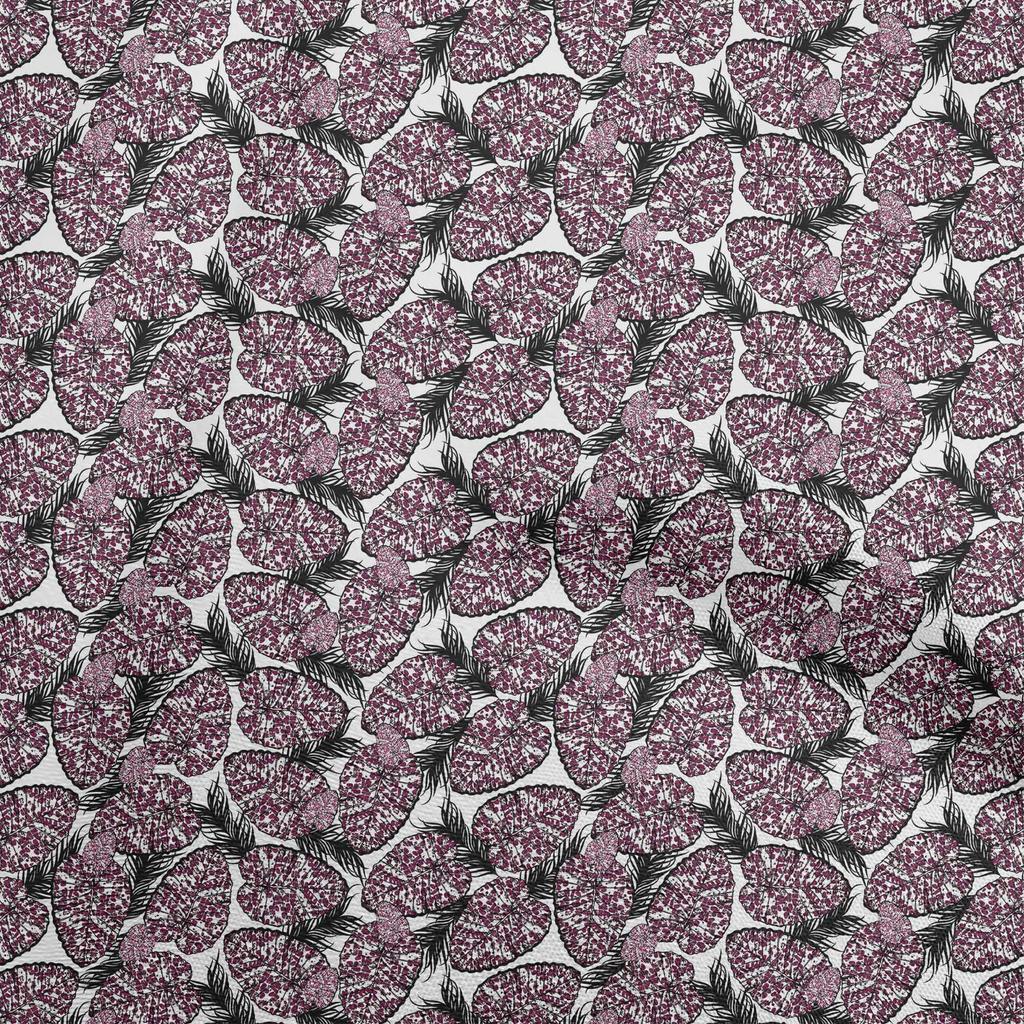 oneOone Ткань Cotton Flex Brown с тропическим рисунком листьев Texuredd для шитья, напечатанная ткань для рукоделия от The Yard, 40 дюймов