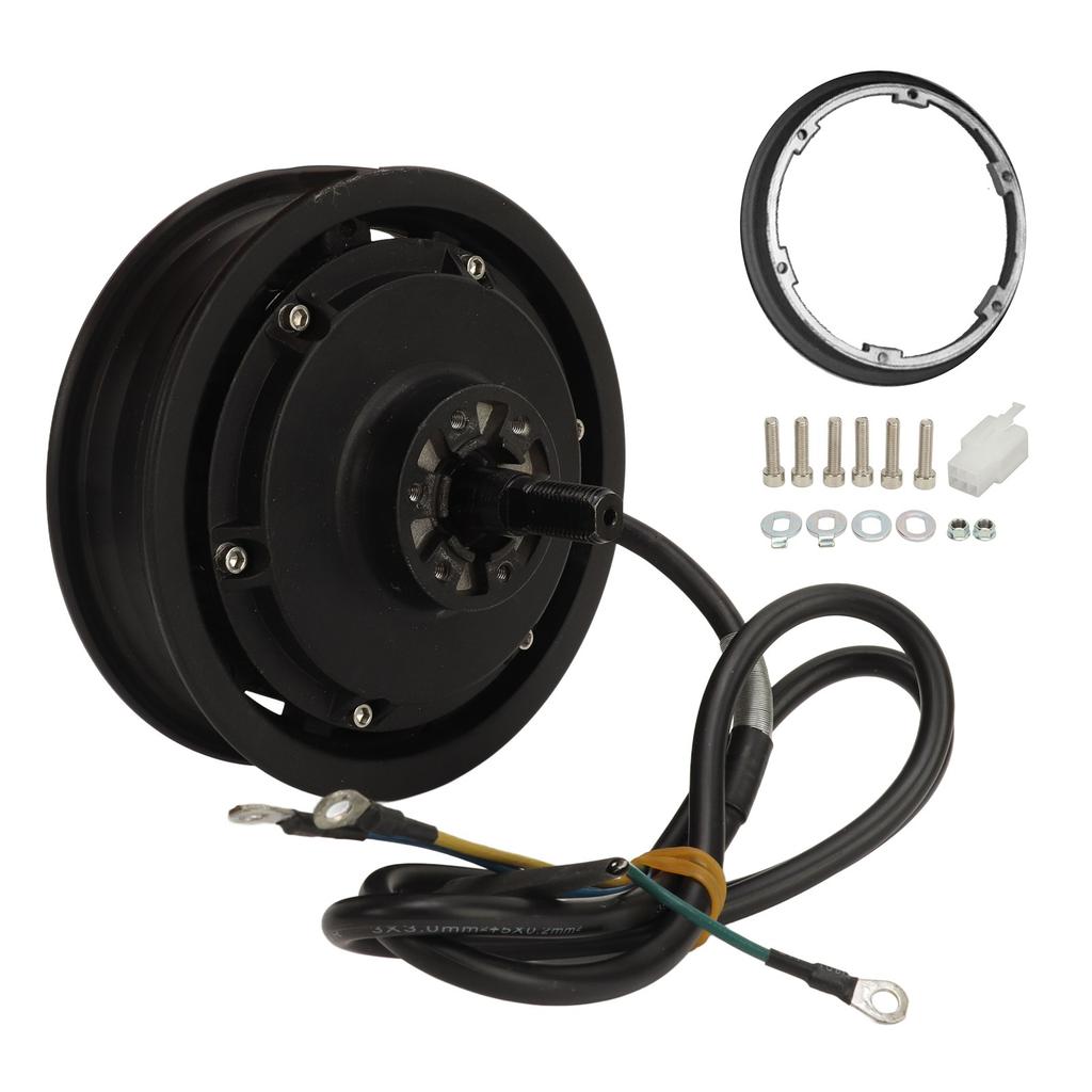 Мотор-колесо с дисковым тормозом 10 дюймов 800–2200 Вт Бесщеточный мотор-колесо для мотоцикла, электровелосипеда, электросамоката 48–72 В