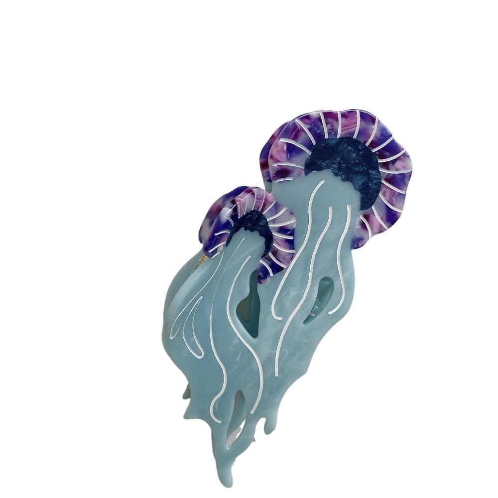 Animal Jellyfish Hair Claw Ocean Series Large Shark Clip Creative Hair Grab Clip  Female
