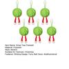 6Pcs Christmas Tree Pendant Striking Design Furry Christmas Furry Ball Decoration Hanging Ornament Seasonal Home Accents