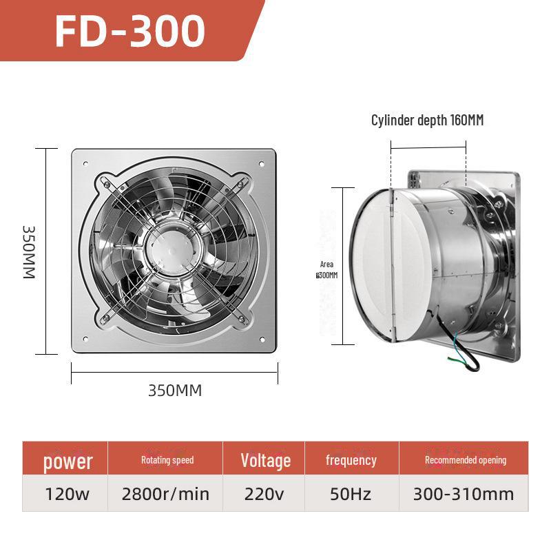 Вентилятор для вытяжки из нержавеющей стали с высокой ветровой силой