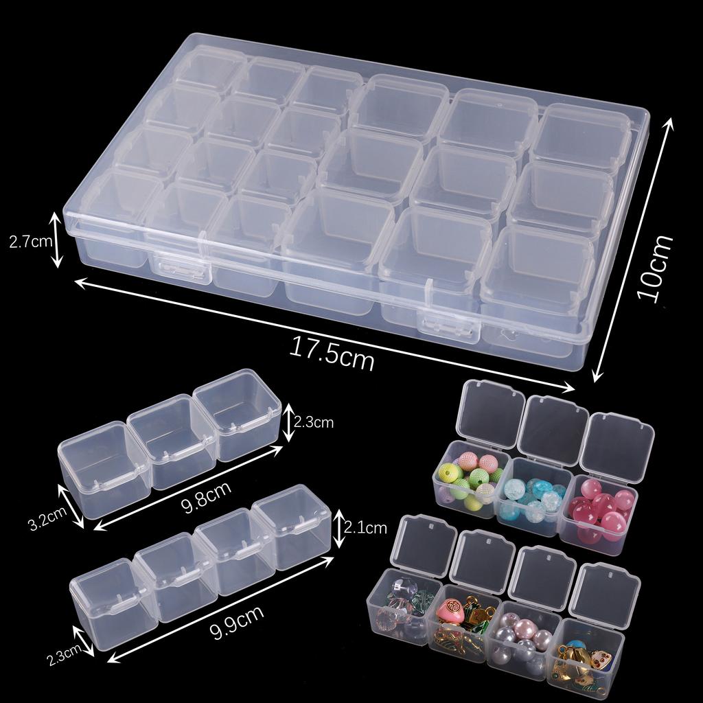 PP Material Multifunctional Portable Storage Box For DIY Bracelets Necklaces Jewelry Arrange Storage