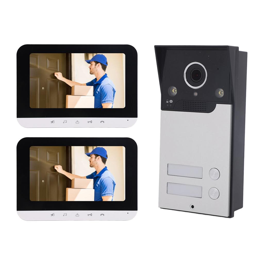 7-дюймовый экран беспроводной видеодомофон система домофона приложение удаленная разблокировка WiFi дверной звонок безопасность