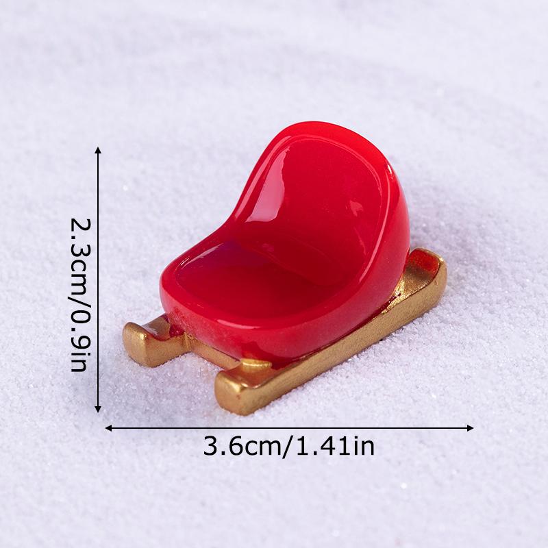 1PC Creativity DIY Resin Ornaments Micro Landscape Gift Mini Accessories Christmas Decorations Adorn