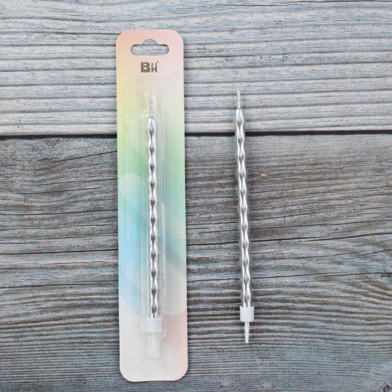 Single Birthday Candle Paris Streaming Color Long Pole Creative Spiral Suction Card Independent Party Candle