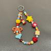 Ручная работа Дофамин Яблочное ядро Инс Цвет Украшения Ручная работа Милая цепочка для мобильного телефона с бисером Ccd Ремешок Подвеска для камеры