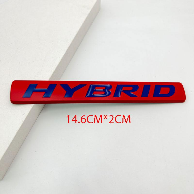 1 шт. 3D Металлическая Эмблема HYBRID для Заднего Бампера, Багажника, Буквенный Значок, Наклейка на Бок Передней Двери, Эмблема, Совместимая со Всеми Гибридными Версиями Автомобилей
