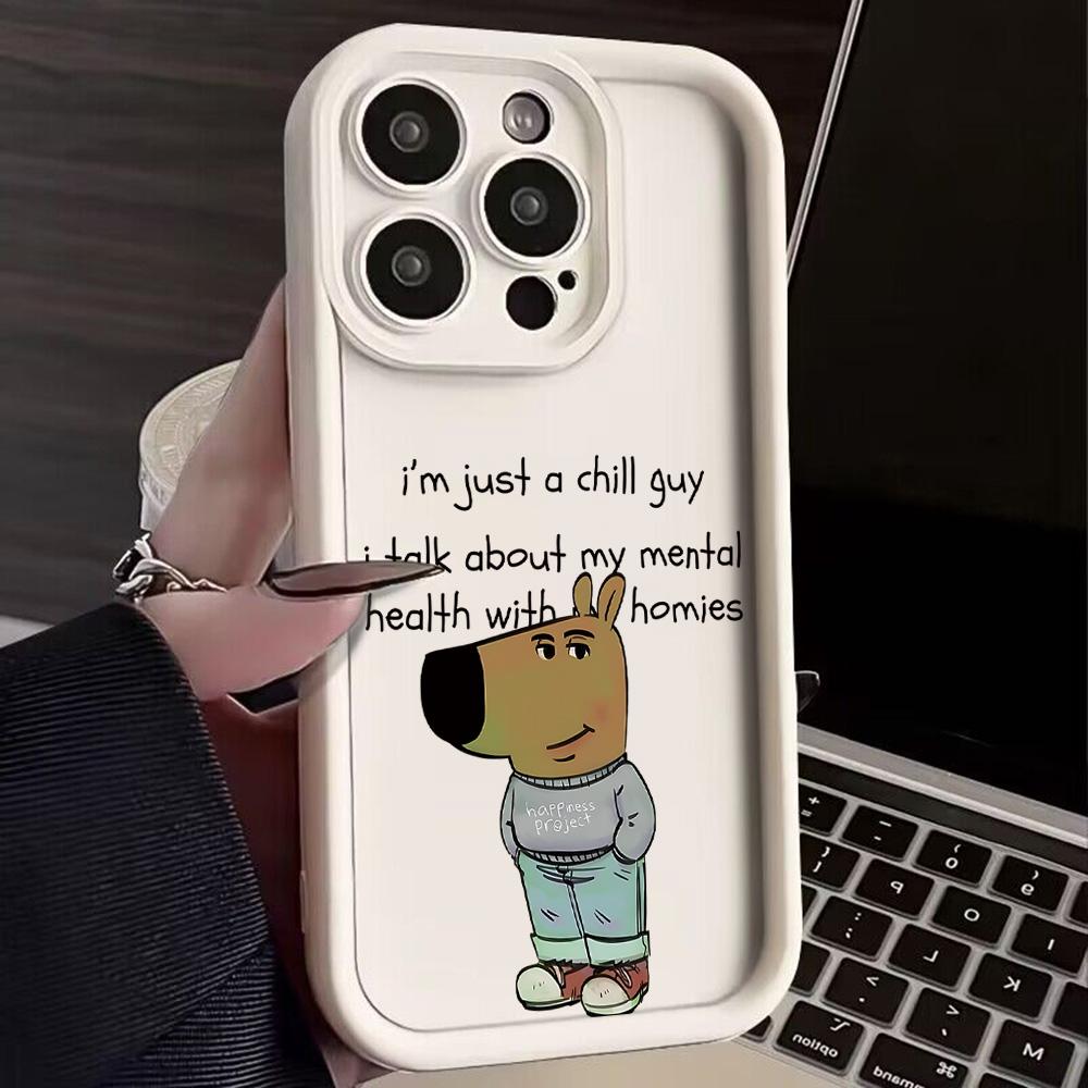 Funny I'm Just A Chill Guy Phone Case For Google Pixel 9 8 7 8A 7A Pro XL 4G 5G Soft Silicone TPU Back Cover