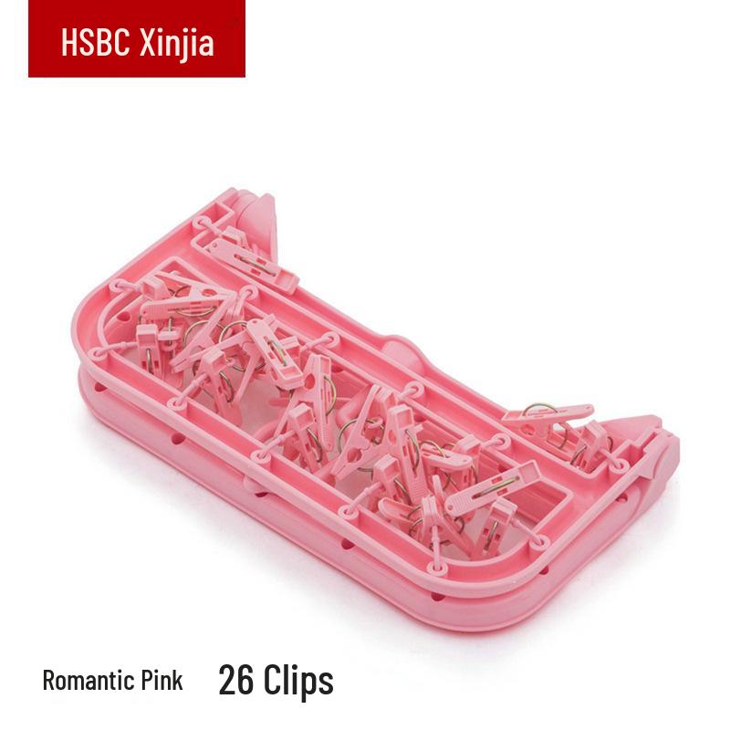 Xinjia Складная ветрозащитная вешалка с 26 прищепками для носков, нижнего белья, детской одежды