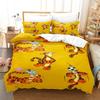 Winnie the Pooh duvet cover set quilt home single twin bed full queen size girl boy bedding set gift 200x200cm